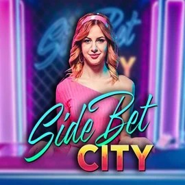Side Bet City slot logo by Evolution at Cowboy Spin Casino