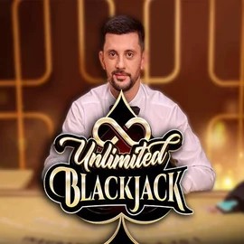 Unlimited Blackjack by Ezugi, showcased at cowboyspincasino.ca – game logo